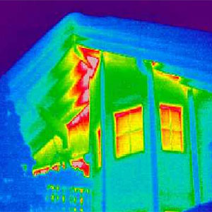 Thermographieaufnahmen, Luftleckagen, Gebäudesanierung, Gebäudehülle
